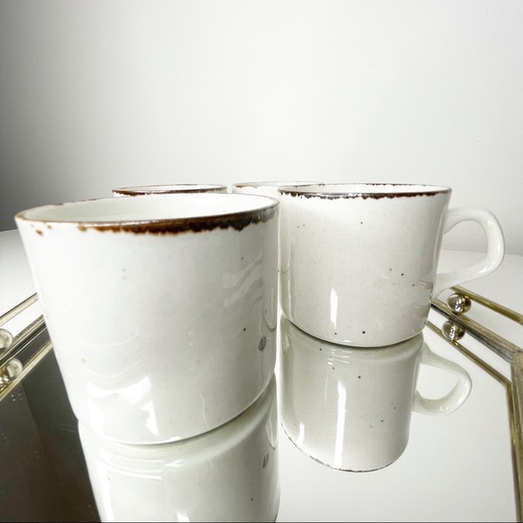 Set of 4 Brown Speckle Mini Mugs - Picture 6 of 16